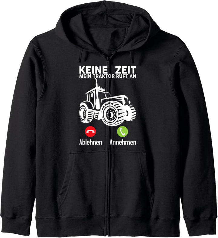 Traktor Landwirt Geschenk Motiv mit Spruch Bauer Agrarstarz Kapuzenjacke