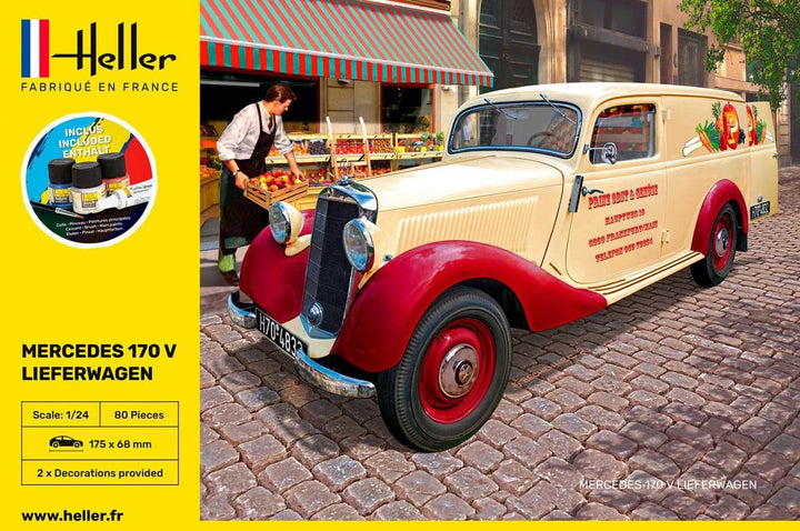 Heller Maquette Voiture : Starter Kit : Mb 170 Lieferwagen
