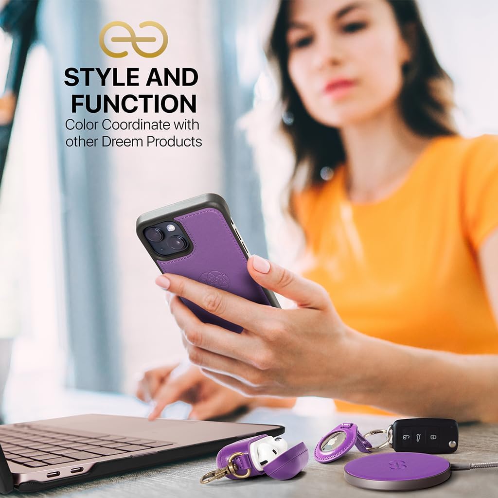 Dreem Fibonacci iPhone 14 Brieftaschen-Etui / 2-in-1 stossfestes Etui und abnehmbares Folio aus vega