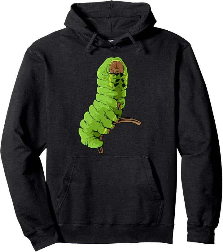 Raupe Insekt Bild Zeichnung Design Raupe Pullover Hoodie