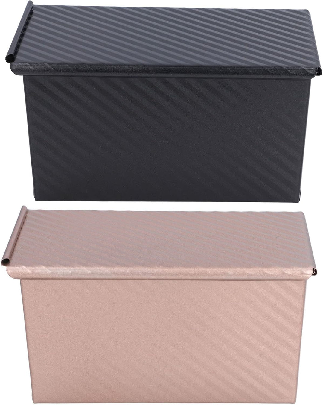 Toast Box Backform Brotlaibpfanne mit Deckel 2,2 Lb Teigkapazität Rechteckige Laibpfanne zum Backen