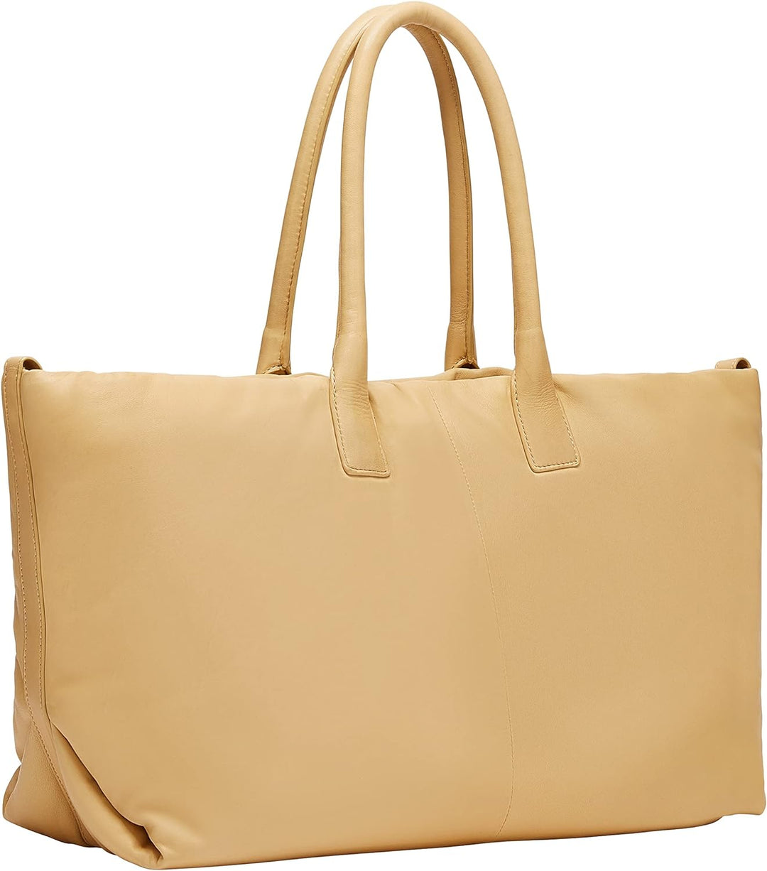 Liebeskind Damen Puffy Chelsea Shopper L Champagne, Champagne