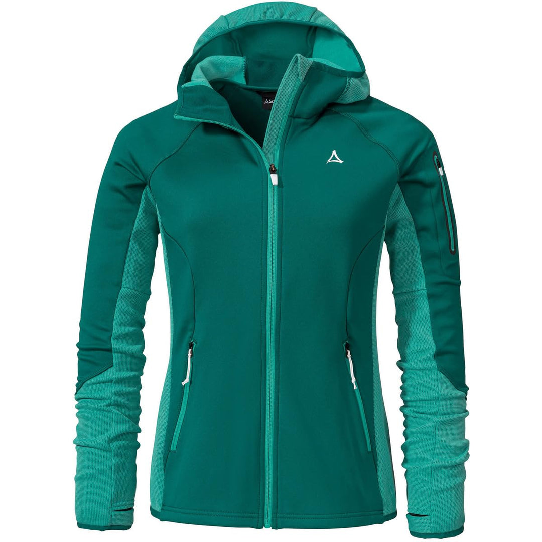 Schöffel Damen Fleece Hoody Lodron L atmungsaktiver Fleece Pullover mit hoher Bewegungsfreiheit, fun