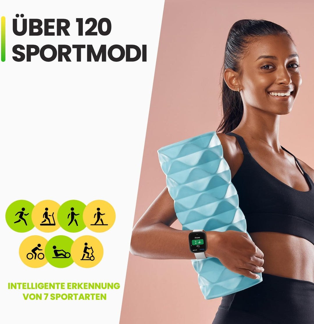 Amazfit Bip 5 Smartwatch mit Herzfrequenz, 1,91" Display mit 120 Sportmodi, Bluetooth-Anruf, GPS &amp; 4
