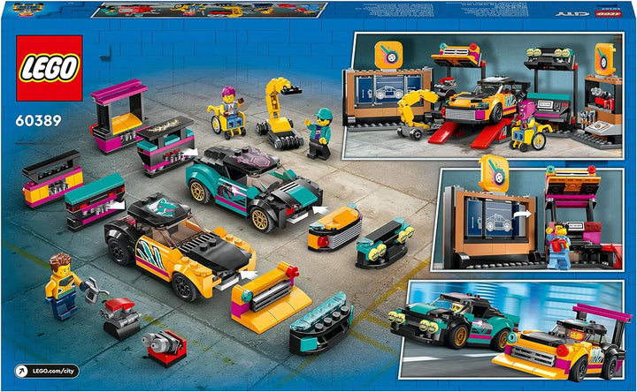 LEGO 60389 City Autowerkstatt, Mechaniker-Spielzeug-Werkstatt mit individuell gestaltbaren Spielzeug