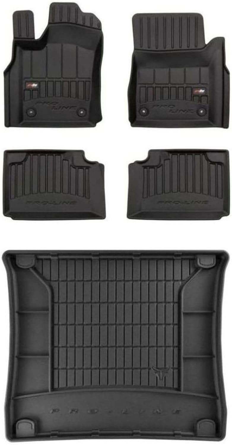 M MOTOS Satz Gummifussmatten und Kofferraummatten für Jeep Grand Cherokee IV 2010-2021 - Verbessern