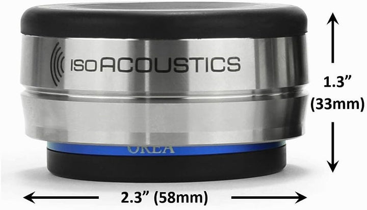 IsoAcoustics Orea-Serie mit Isolatoren für HiFi-Komponenten OREA Indigo – 7,2 kg max./Stück Indigo -