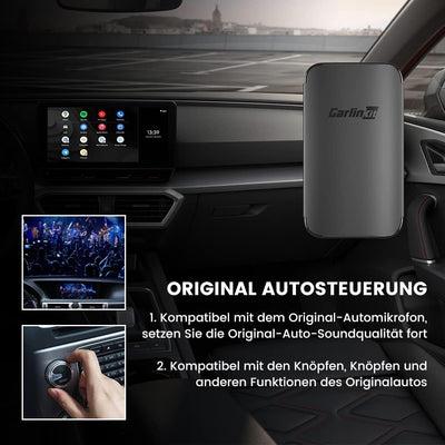 CarlinKit A2A Wireless Android Auto Adapter，Einfache Einrichtung, Plug-and-Play,Für Autos mit kabelg