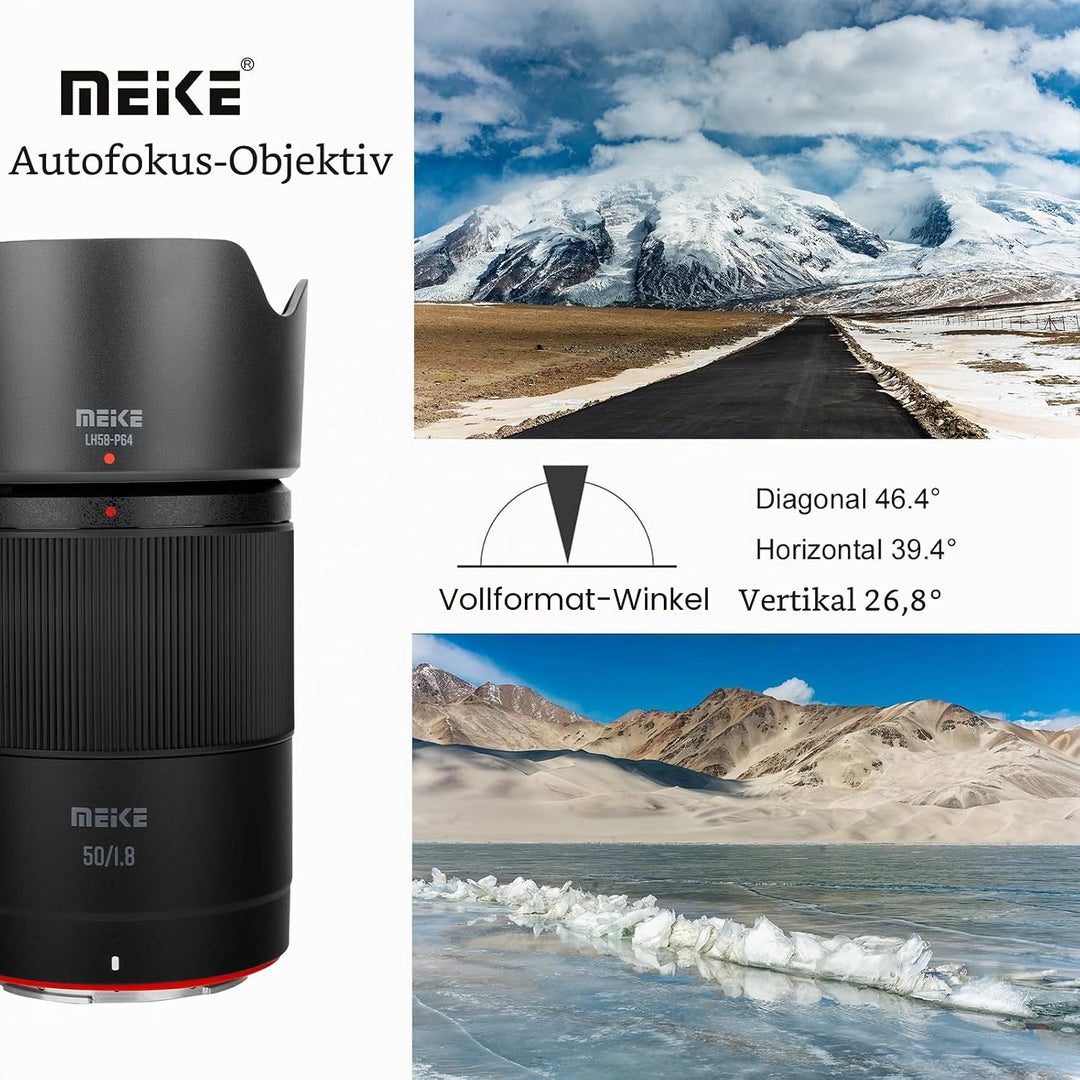 Meike 50mm F1.8 Autofokus STM Schrittmotor Vollformat-Objektiv Kompatibel mit Nikon Z-Mount-Kameras