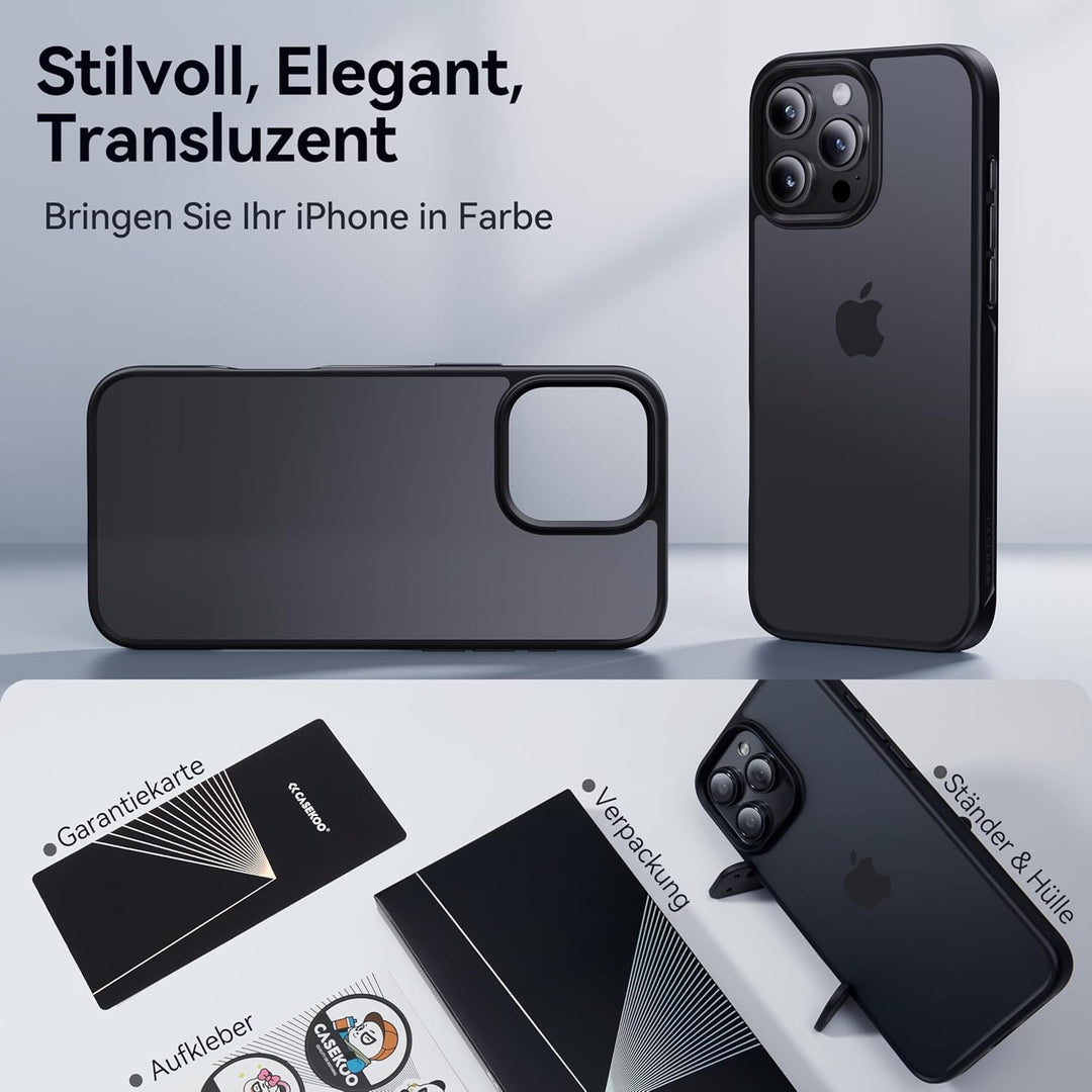 CASEKOO 9-Jahr-Klassiker für iPhone 16 Pro Hülle [TOP Militärschutz] Stossfeste Kratzfeste Schutzhül
