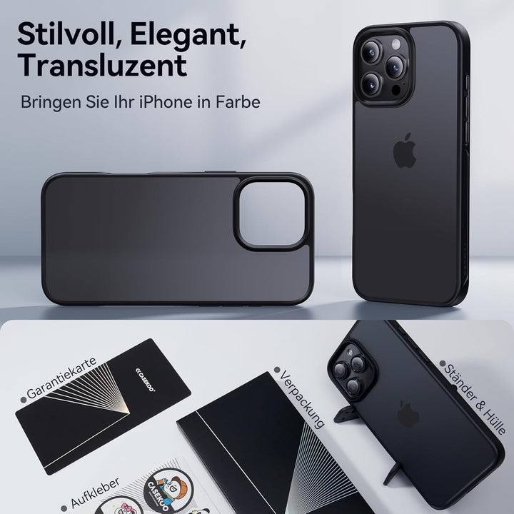 CASEKOO 9-Jahr-Klassiker für iPhone 16 Pro Hülle [TOP Militärschutz] Stossfeste Kratzfeste Schutzhül