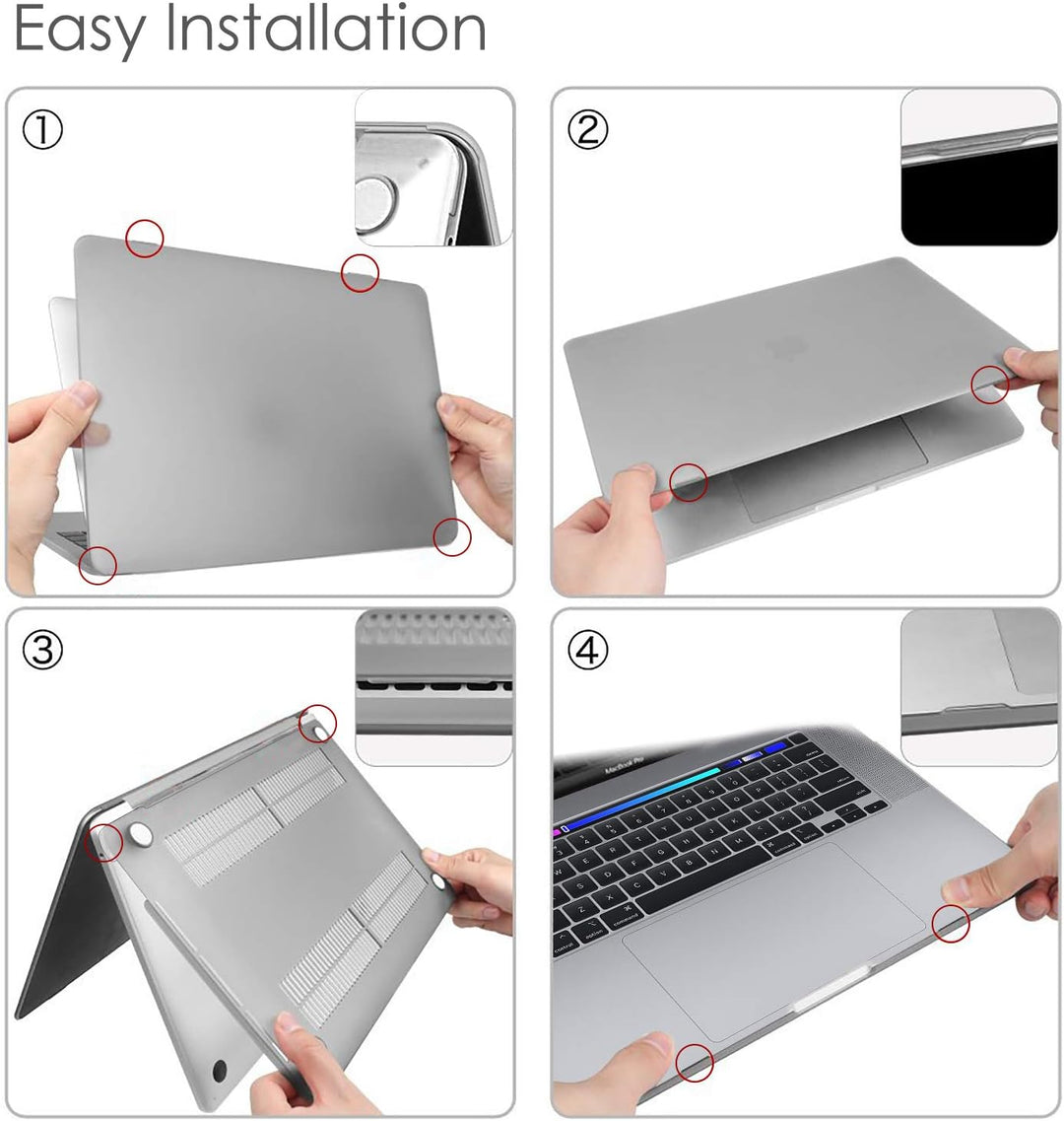 Fintie Hülle Kompatibel mit MacBook Pro 16 (2020 2019) A2141 - Ultradünne Glatt Hartschale Schutzhül