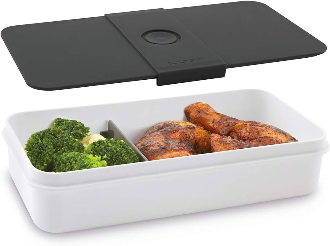 Cloer 800S1-1 Lunch Care System - Bento Box 5-teilig, XXL- Format 2100ml, unterteilbar mit auslaufsi
