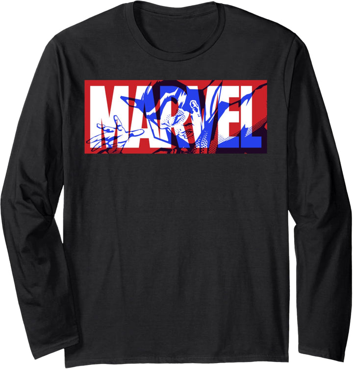 Marvel Doctor Strange Large Classic Movie Logo Langarmshirt