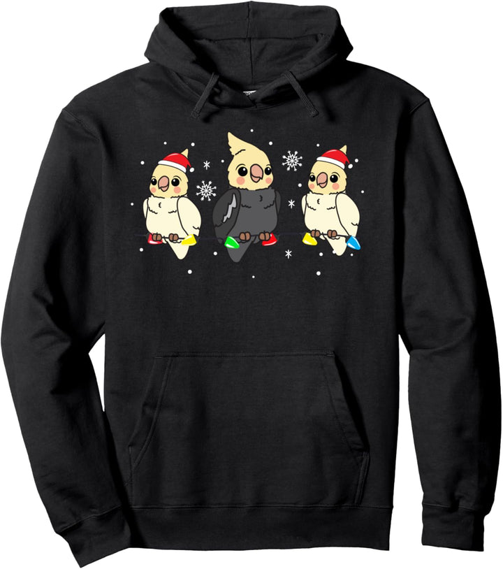 Nymphensittich Vogel Weihnachten Lustiges Geschenk Pullover Hoodie