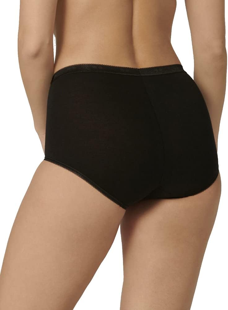 Sloggi Damen sloggi Basic+ Maxi 3P Taillenslip 40 Schwarz, 40 Schwarz
