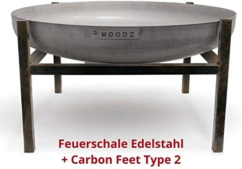 Feet für Feuerschale - Ständer für Feuerschale - Elegantes Design (Type 2 Ø100, Legierter Stahl) Leg