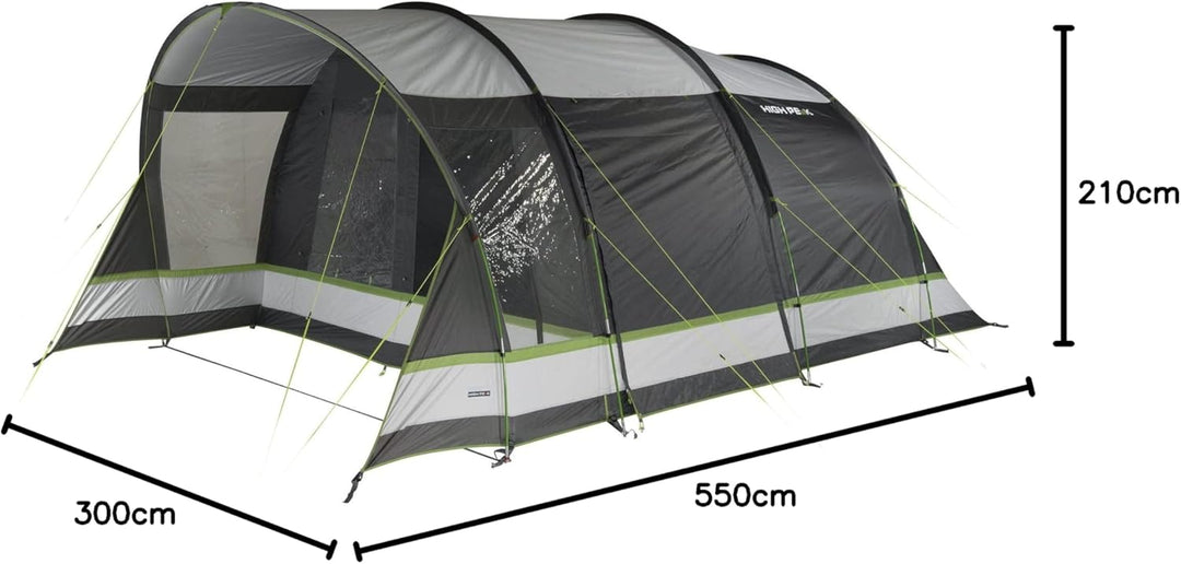 High Peak Garda 5.0 Zelt grau/grün