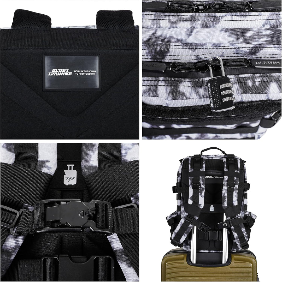 ELITRAINX ELITEX TRAINING Militär-Rucksack, wasserdicht, für Sport, Kabine, Flugzeug, Fitnessstudio,