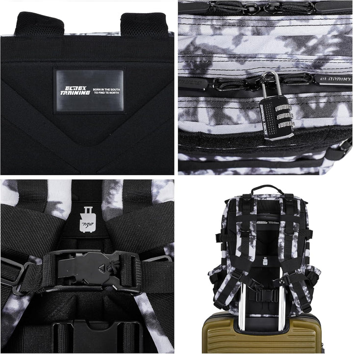 ELITRAINX ELITEX TRAINING Militär-Rucksack, wasserdicht, für Sport, Kabine, Flugzeug, Fitnessstudio,