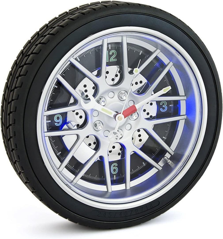 Out of the Blue 79/3020 Tyre with 16 LEDs Wall Clock 35 cm