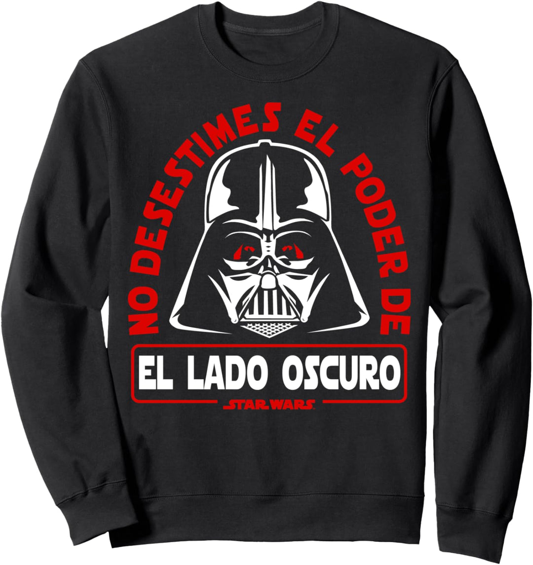 Star Wars Darth Vader El Lado Oscuro Text Sweatshirt