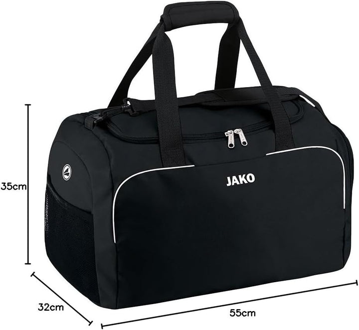 JAKO Sporttasche Herren Classico - Gym Bag mit Innentasche, geräumigem Hauptfach mit 2 Wege-Reissver