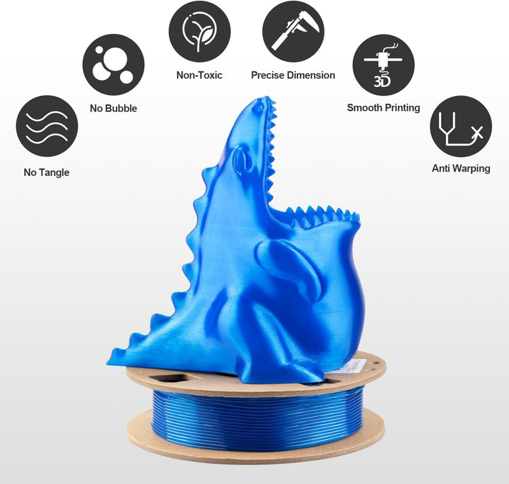 TPU Filament 1.75mm Bundle, TINMORRY TPU 3D Drucker Filament, 200g x 5 Spools, Black+White+Transpare