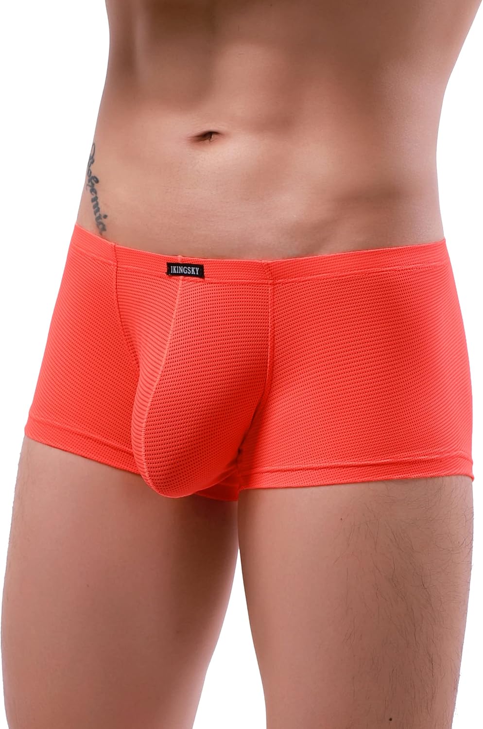 iKingsky Herren Atmungsaktive Retroshorts Ausbuchtung Männerstrunks Unterwäsche Sexy Uiedrigen Taill