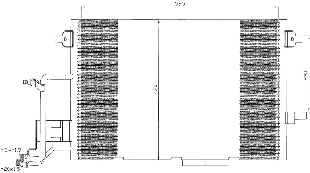 NRF 35317 Kondensator, Klimaanlage