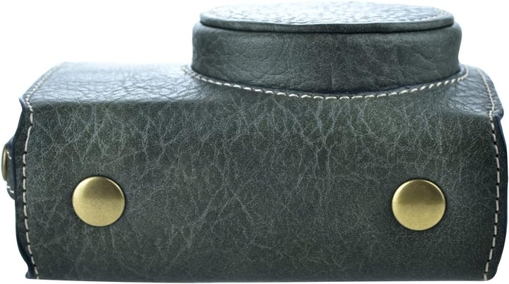 Rieibi Ricoh GR III/GR IIIx Tasche – Vintage PU Leder Kameratasche für Ricoh GR IIIx GR III GRIII GR