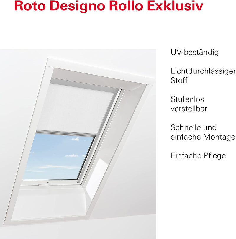 Original Roto Rollo Exclusiv ZRE für Roto Dachfenster Tageslichtrollo Führungsschiene Silber Für Rot