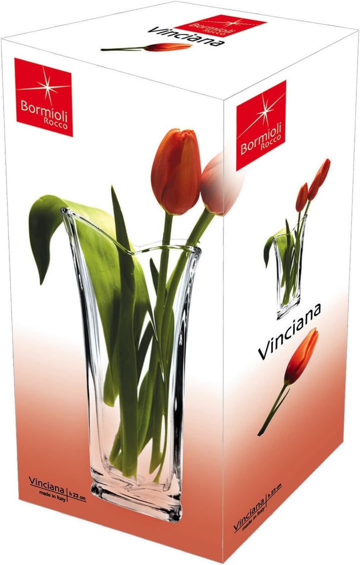 Bormioli Rocco Vinciana Flower Vase, Gift Boxed (Small) by Bormioli Rocco