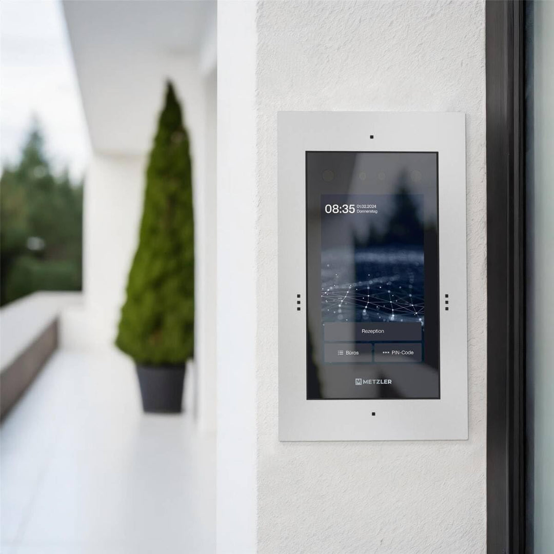 Metzler Türsprechanlage mit Kamera & Gesichtserkennung - Anschluss LAN + 12V DC - 1-500 Parteien - V