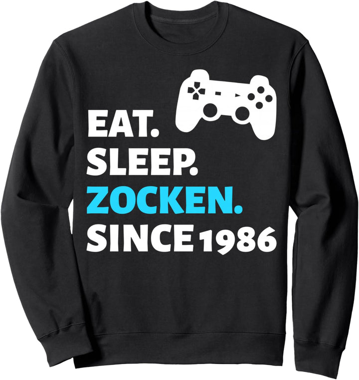 38. Geburtstag Mann Frau 38 Jahre 1986 Deko Lustig Geschenk Sweatshirt