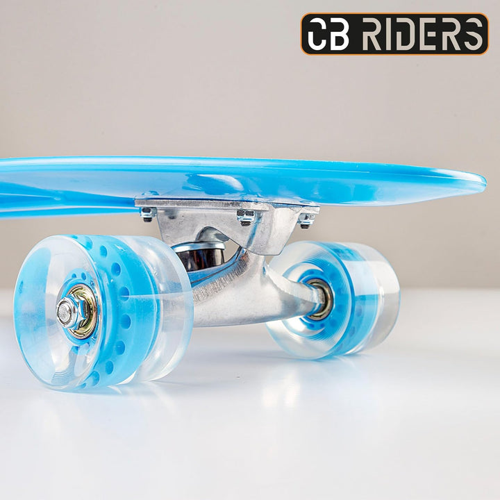 COLORBABY CB Riders, Skateboard, Blau, 71 x 20 cm, Achse aus Aluminium, für Kinder, Board mit 4 PU-R
