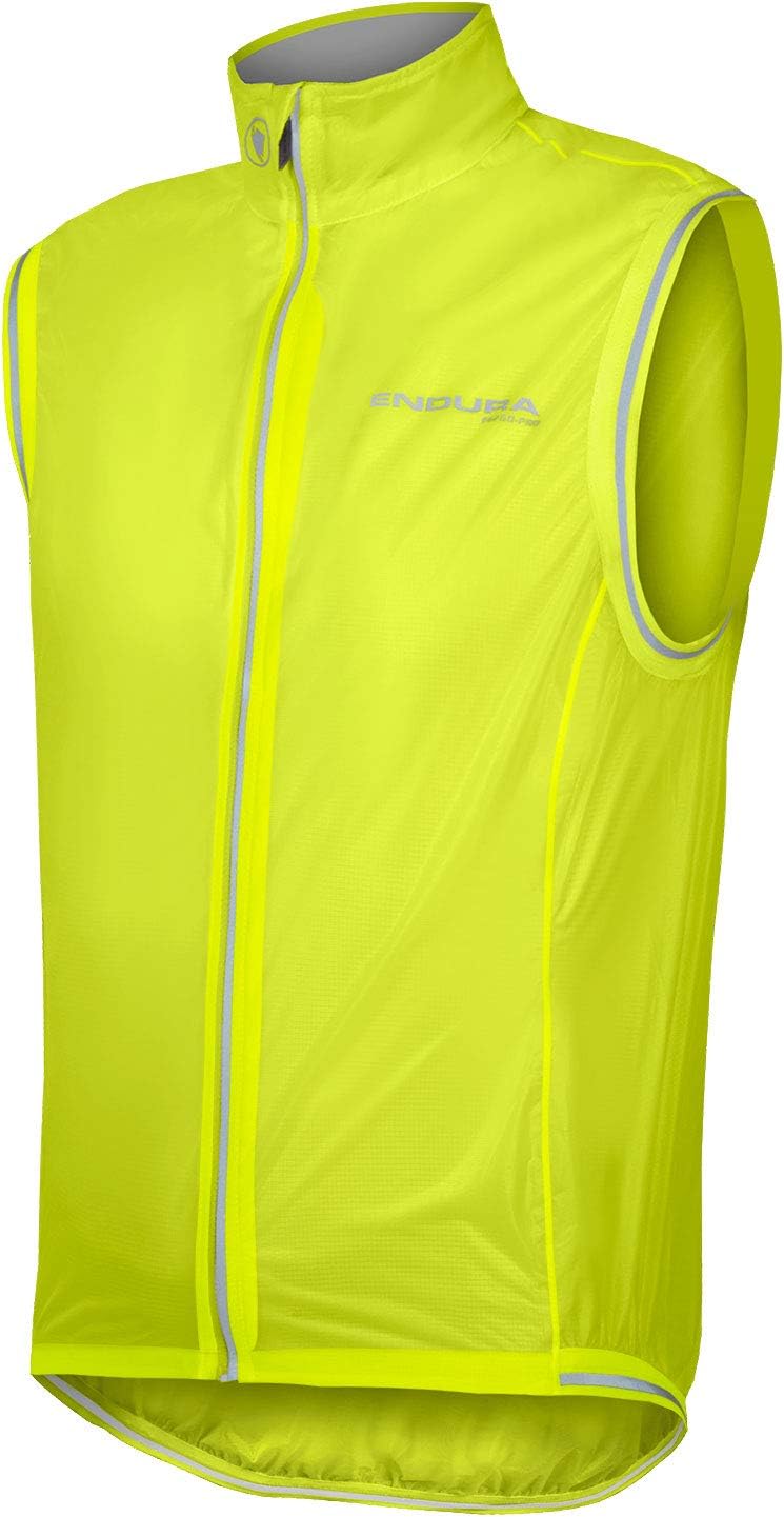 Endura FS260-Pro Adrenaline Fahrradweste, leicht, wasserdicht und atmungsaktiv, Hi-Viz, XL, Hi-Viz G