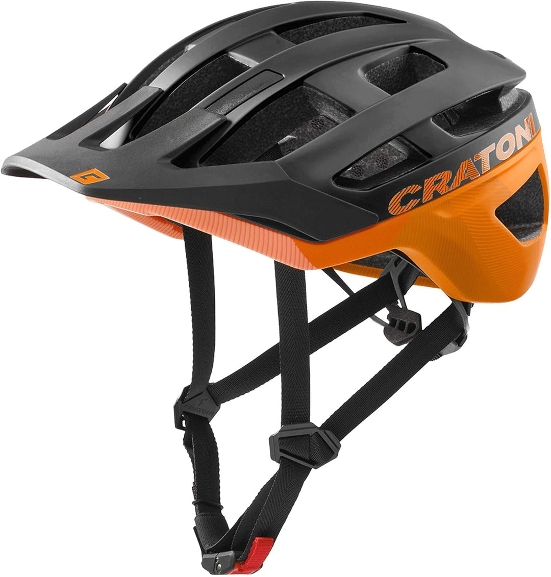 Cratoni MTB - Fahrradhelm AllRace schwarz/Neonorange matt, M