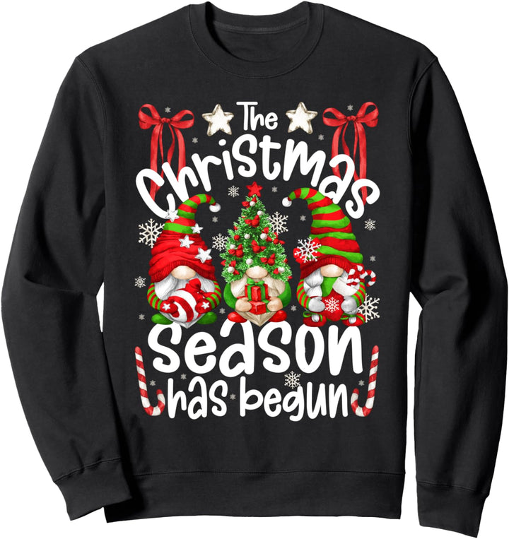 Christmas Season Has Begun For Women With Cute Santa Gnomes Sweatshirt