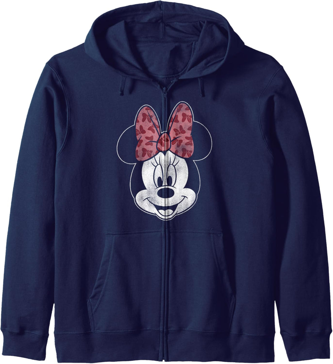 Disney Mickey Modern Minnie Head Shot Kapuzenjacke