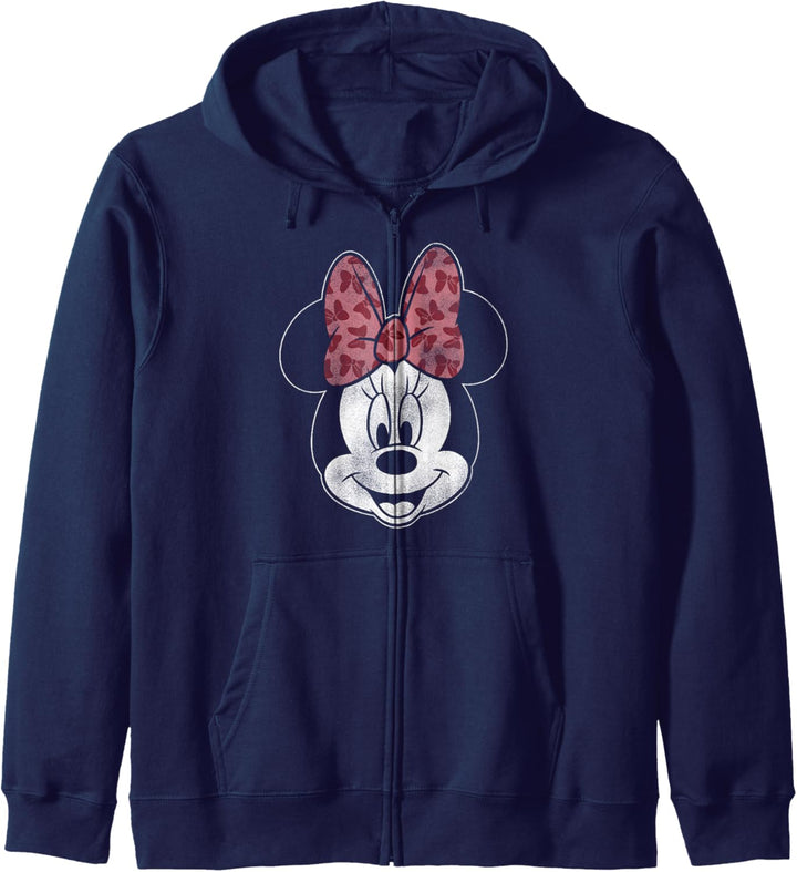 Disney Mickey Modern Minnie Head Shot Kapuzenjacke
