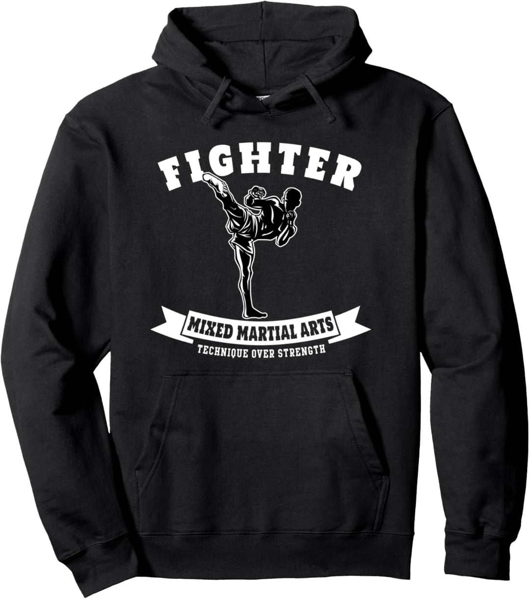 MMA Fighter Gifts Mixed Martial Arts Muay Thai Kickboxing Pullover Hoodie