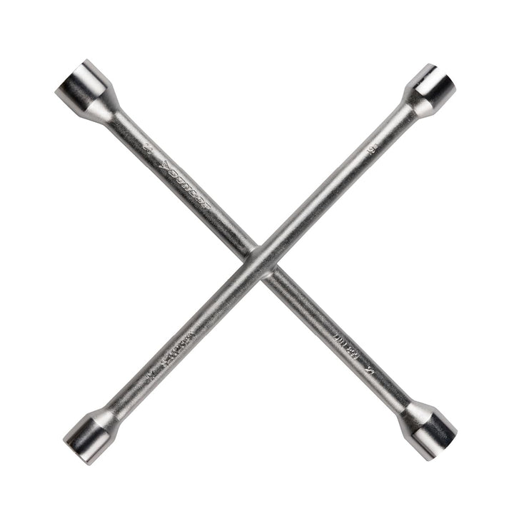 DUNLOP Wagenkreuz – Kreuzschlüssel Auto passend für die Abmessungen 17–19–21–23 mm – Radkreuzschlüss