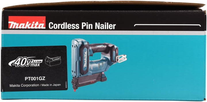 Makita PT001GZ Akku-Stiftnagler 40V max. (ohne Akku, ohne Ladegerät), Petrol/Schwarz