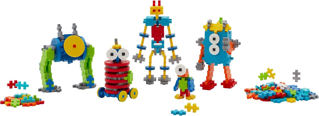 Plus-Plus 250 Kreativ Bausteine Roboter Mittel, 250 Teile