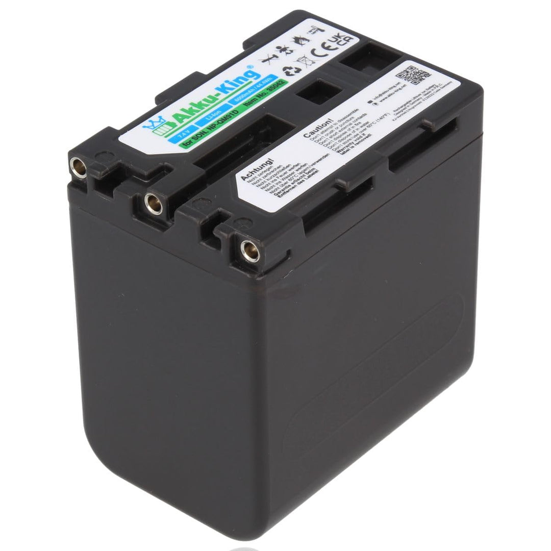 Akku-King Akku kompatibel mit Sony NP-FM90, NP-QM91D - Li-Ion 6000mAh - für Sony CCD-TRV106K, CCD-TR