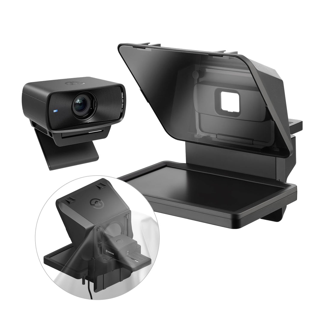 Elgato Prompter/Kamera-Set – Premium-Teleprompter mit Full HD-Webcam, HDR-fähig, perfekt für Streami