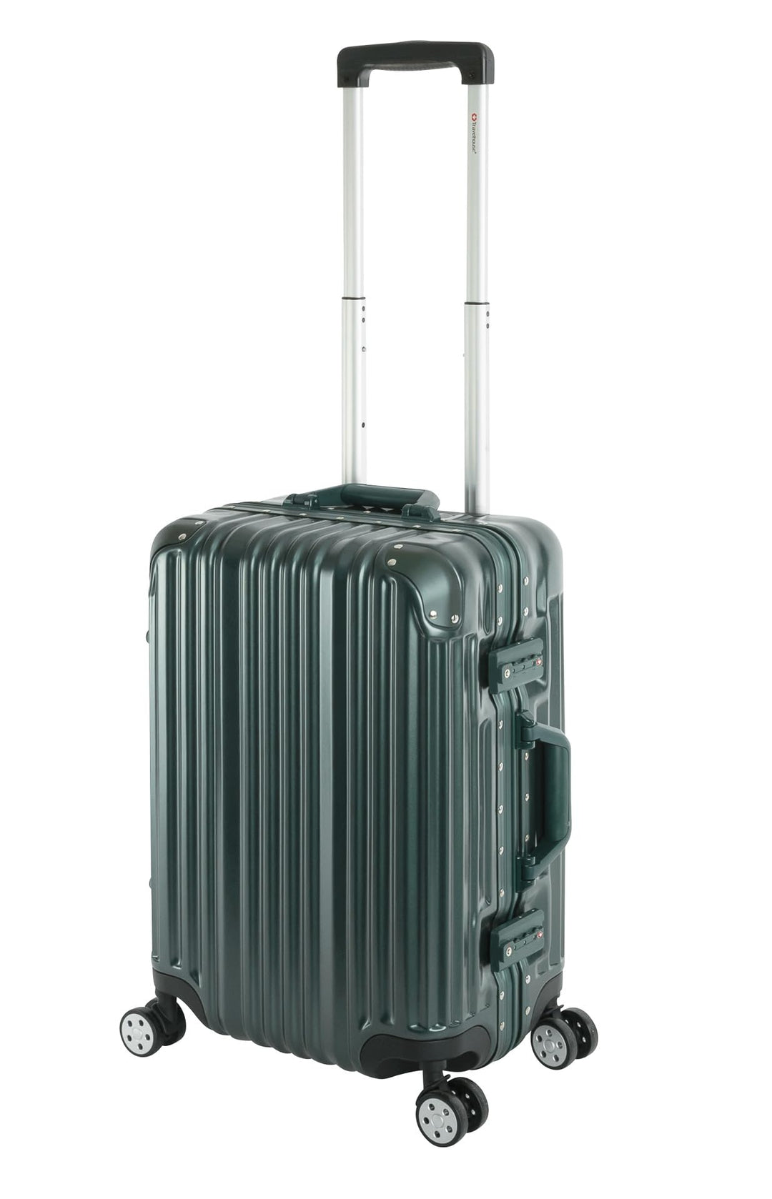 Travelhouse London Koffer Grün S-55cm Bordkoffer · Alu-Rahmen · Polykarbonat Hartschale · Reisegepäc