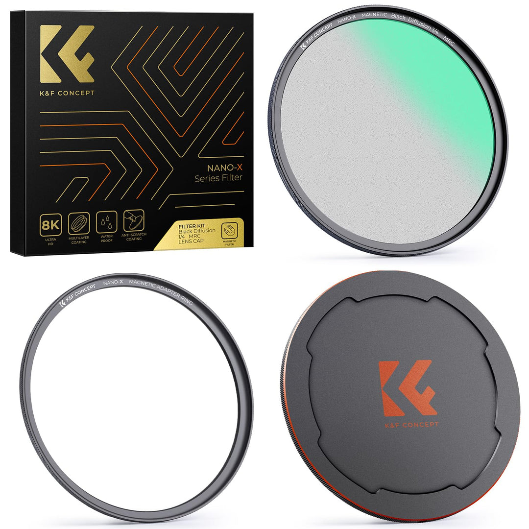 K&F CONCEPT Nano X-Serie Magnetischer Black-Mist 1/4 Black Promist 1/4 Filter Effektfilter-49mm