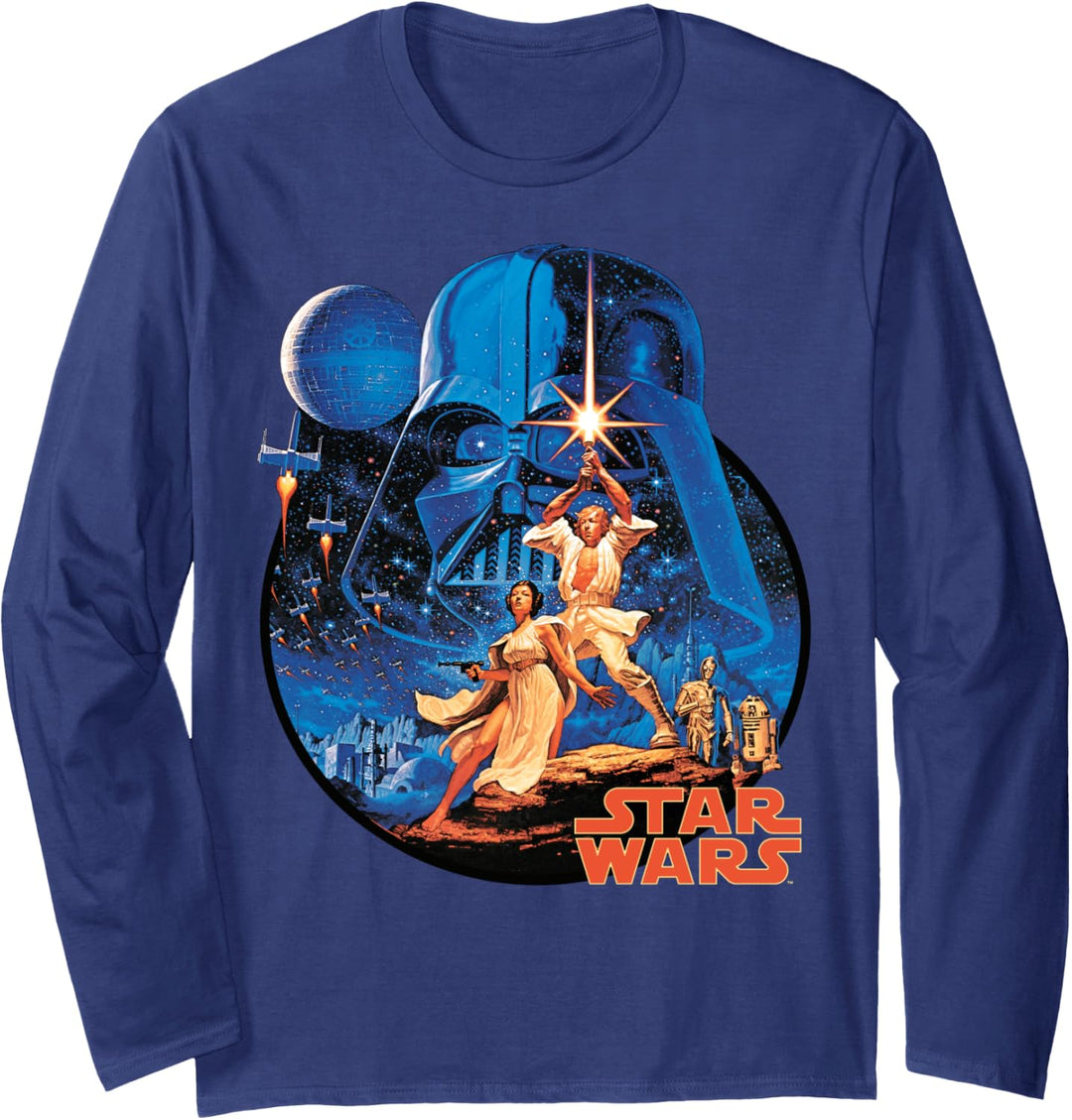 Star Wars Classic Movie Circle Poster Langarmshirt
